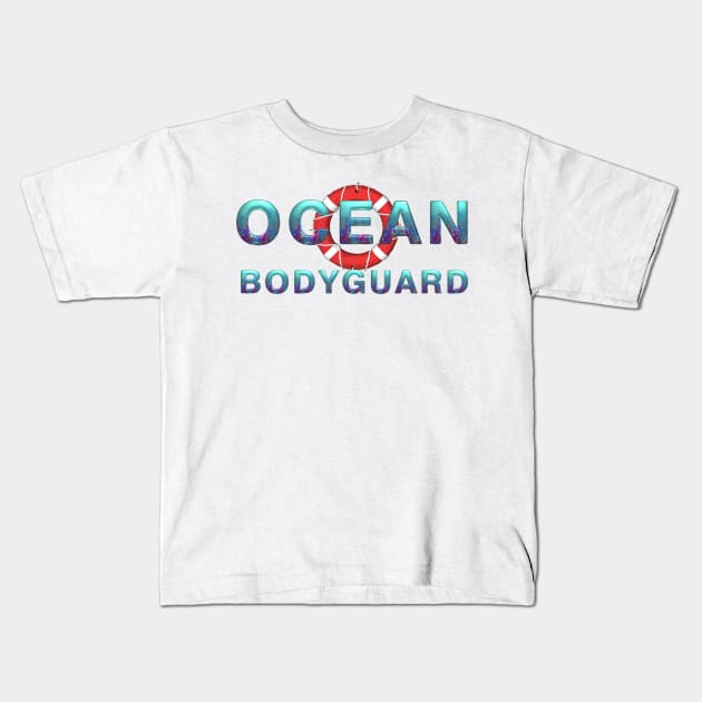 Ocean Bodyguard Kids T-Shirt by teepossible